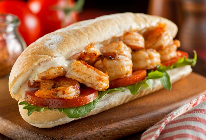 Shrimp Dynamite Pizza Sandwich